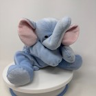 Ty Pillow Pals Squirt Plush Stuffed Animal Blue Elephant Cuddle Toy 14  Vintage
