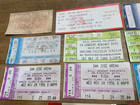 8 Zz Top Van Halen Rush 8 Rock Concert Ticket Stub Lot Shoreline California