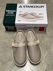 Staheekum Women s Beige Slip-on Breathable Cushioned Footbed Shoe Size 6 5