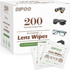 200 Count Lens Wipes For Eyeglasses  Eye Glasses Cleaner Wipes Pre-moistened Ind