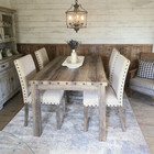 5 Piece Dining Table Set For 4 Vintage Farmhouse Wood Rusitc Kitchen Table Chair