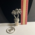 New Wtu Wine Things Unlimited Pewter Twin Palm Tree Wine Bottle Stopper Cork