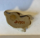 Vintage Miniature Porcelain Bulldog With Silver Hoop Pendant Marked Japan