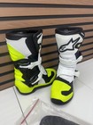 Alpinestars Tech 3s Youth Mx Boots White   Yellow Fluo - Size 12j With 11j