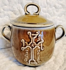 Celtic Cross Irish Porcelain Wade Ireland Rare Onion Soup Bowl Lid