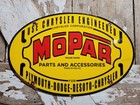 Vintage Mopar Porcelain Sign Old 62  Dodge Plymouth Desoto Chrysler Dealer Sales