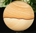 Big  Sandstone Sphere Or Picture Stone Sphere From Southern Utah 416gr