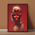 Lady Deadpool Marvel Comic Poster Print - No Frame