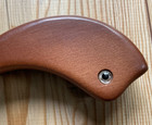 Vintage Wooden Shoe Scrub Brush - Japan - Fish Shaped - Glass Eye