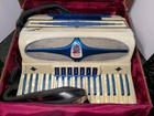 Vintage Acmette Astor Full Size Accordion 1950s In Case