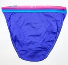 Vintage Y2k L e i  Girls Cotton Solid Blue Panties Size Small New With Tags