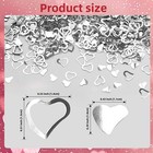 Silver 3200pcs Love Heart Confetti Valentine s Hearts Wedding Table Decoration