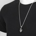 Mens Solid Stainless Steel Anatomical Real Human Heart Pendant Necklace Chain