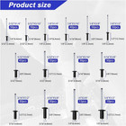500pcs Pop Rivets Assortment Kit  14 Sizes Pop Rivet Aluminum Assorted Blind