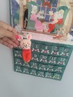 Avon 1980s Mouse Advent Calendar Santa Wall Cotton Used Condition Vintage