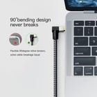 Aux Cord 6ft 3 5mm Stereo Audio Cable 90 Degree Nylon Braided 3 5mm Male