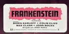 Frankenstein Boris Karloff Edward Von Sloan Mexican Lobby Card Never Used 