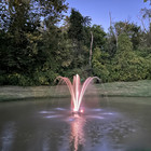 Floating Fountain  1 Hp  100  Cord  15 000 Gph  13 Patterns  Color Led Lights
