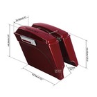 Painted Abs 5 Stretched Saddlebag For Harley Touring 1993-2013