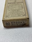 Antique Brooks Meltham Mills 3 White Glace Cotton Machine Thread   More