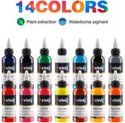 Tattoo Ink Set  1oz  30ml  Original Tattoo Supply Usa 14 Colors Pigment Kit