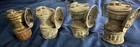  4 vintage Brass Auto-lite Carbide Coal Miner   s Cap Lamp Light Lantern Universal