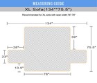 Couch Sofa Slipcover 100  Waterproof Nonslip Quilted Furniture Protector Slip   