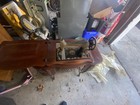 1905-1915 Free No  5 In Oak Cabinet Treadle Sewing Machine - Rare Antique Il usa