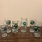 6 Assorted Ny Jets Nfl Mugs Glasses Bar Ware Fan Home Bar Cabin Man Cave Glass