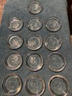 Vintage Crystal 3    Starburst Round Coasters 