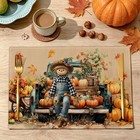 Fall Scarecrow Placemats Set Of 4 12 X 18 Inch