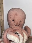 Jellycat Large Plush Pink Salmon Colored Odell Octopus Stuffed Animal 8 
