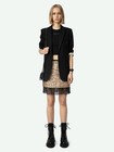     women French Zadig   Voltaire Charm Collared Star Rhinestone Blazer Coat Xs-l