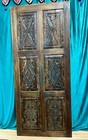 Vintage Hand Carved Door Wood Barn Door Rustic Farmhouse Sliding Panty Door 84