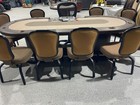 Casino Size Poker Table Tan brown 3   used 