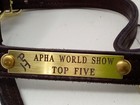 Perris 1  Track T o Halter With Snap Havanna Ph Apha World Show Top Five Plaque