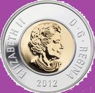 2012 Canada New Generation Security Toonie Two Dollar Coin   2 Unc  Mint Toon