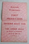 Vintage Paper Lot Edinburgh Ballet Club Tickets Program Empire Programme