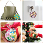 150 Pieces Round Sublimation Keychain Blanks Double Side Heat Transfer Blanks   