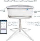 Halo Innovations Bassinest Soothing Swivel Sleeper 3 0 Baby Bassinet - Gray