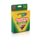 Crayola 524016 16-color Triangular Crayons - Assorted  1 box  New