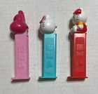 Lot Of 3 Sanrio Hello Kitty Pez Dispensers 3 Different Hello Kitty