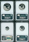1998-w Proof Platinum Eagle Statue Liberty Ngc Pr70 Pf70 4coin Set  100 50 25 10