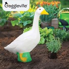 Gaggleville Porch Goose Statue - Choose From 3 Sizes - Large  Baby Or Desktop