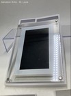 White Acrylic Portable Digital Photo Frame With Accessories   Case