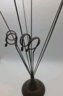 Brown Wire 10 Arm Adjustable Picture Post Card Holder Tree Display 14  Tall