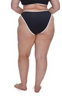 Good American Bikini Bottoms Size 2xl  Plus Size Classic Black With White Edging