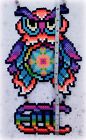 Edc Owl Perler Bead Edm Rave Kandi Necklace