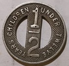 Denver  Colorado - Denver Tramway City Lines 1 2 Transit Token Co 260 D