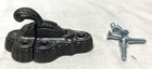 Antique Window Lock Sash Cast Iron Vtg Eastlake Hardware Part  i27